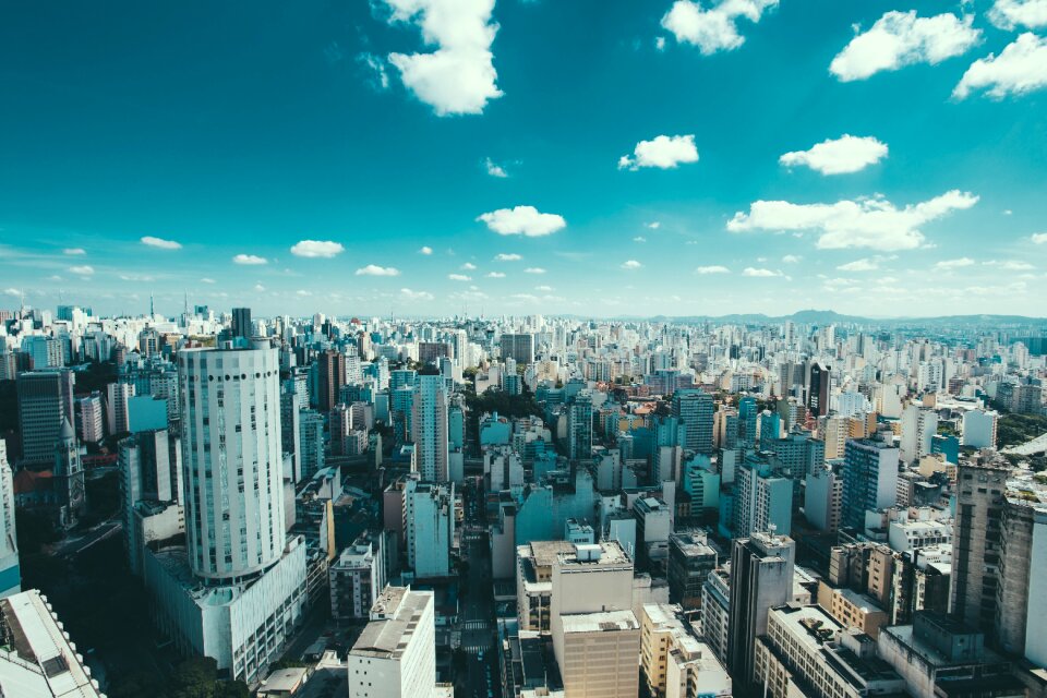Cityscape clouds sao paulo