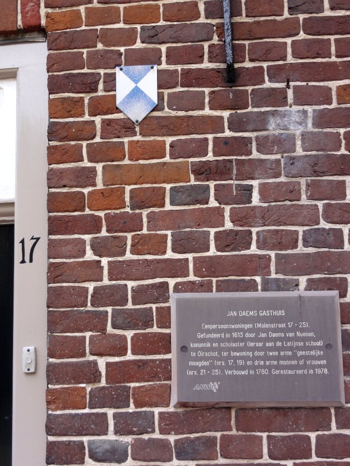 Oirschot Rijksmonument 31296 Molenstraat 17 infobord
