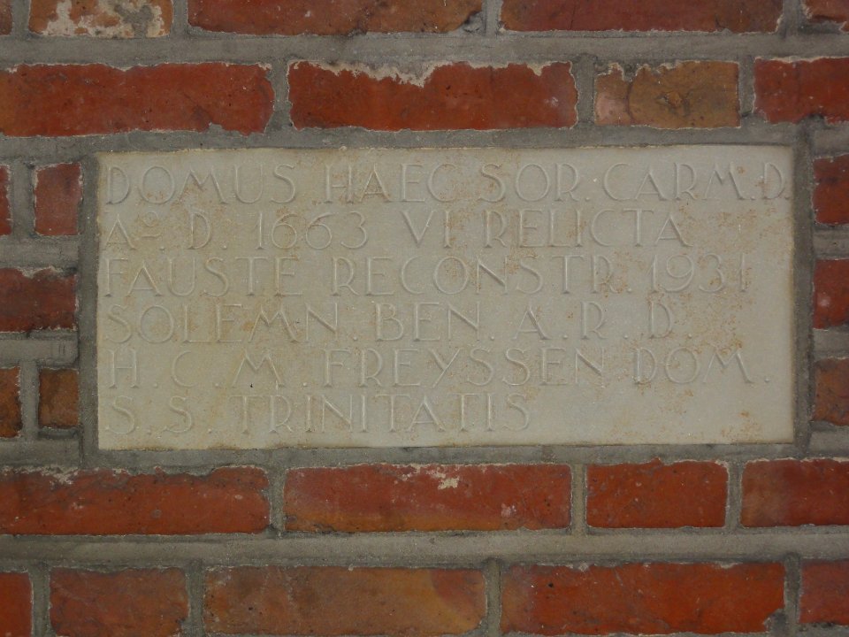 Oirschot Rijksmonument 31309 klooster Nieuwstraat 28 gevelsteen
