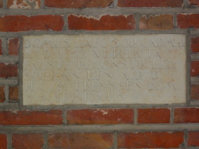 Oirschot Rijksmonument 31309 klooster Nieuwstraat 28 gevelsteen