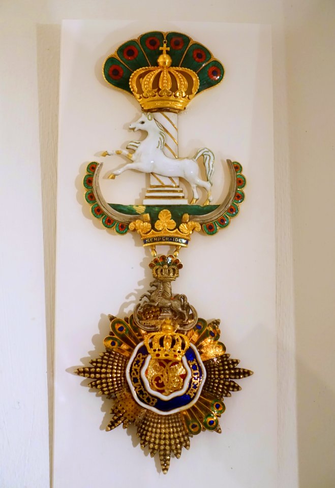 Order of Charles II, Duke of Brunswick (Metternich Order), c. 1825 AD, gilt and enameled silver - Braunschweigisches Landesmuseum - DSC04966