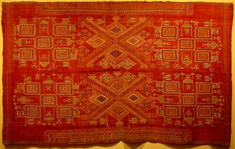 Ohdani (wedding shawl), India, Rajasthan, Bikaner, 19th century, Honolulu Museum of Art, 2549