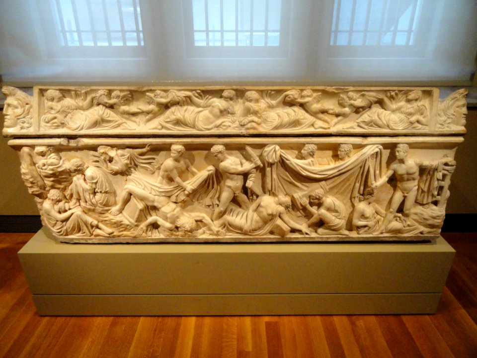 Orestes Sarcophagos, 100-125 AD, Roman, Italy, Greek marble - Cleveland Museum of Art - DSC08285