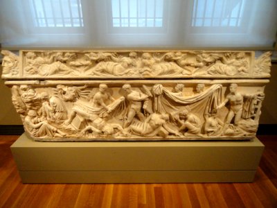Orestes Sarcophagos, 100-125 AD, Roman, Italy, Greek marble - Cleveland Museum of Art - DSC08285