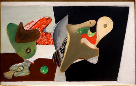 Organization (Nighttime, Enigma and Nostalgia) by Arshile Gorky, 1933-1934, oil on linen canvas on masonite - University of Arizona Museum of Art - University of Arizona - Tucson, AZ - DSC08023