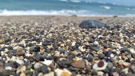 Sea shore stones photo