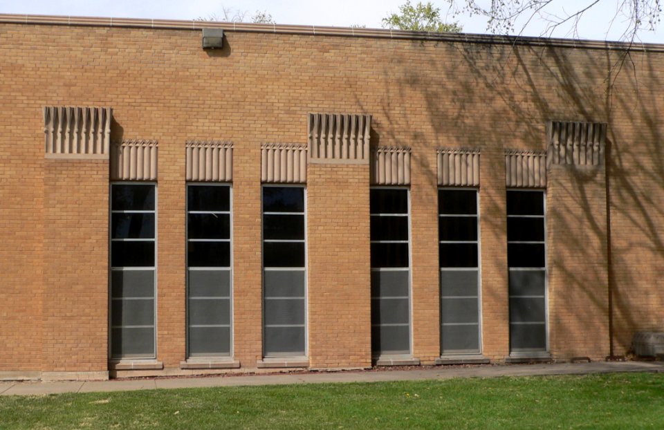 Ordway Hall, Amarillo College, S side W projection 1