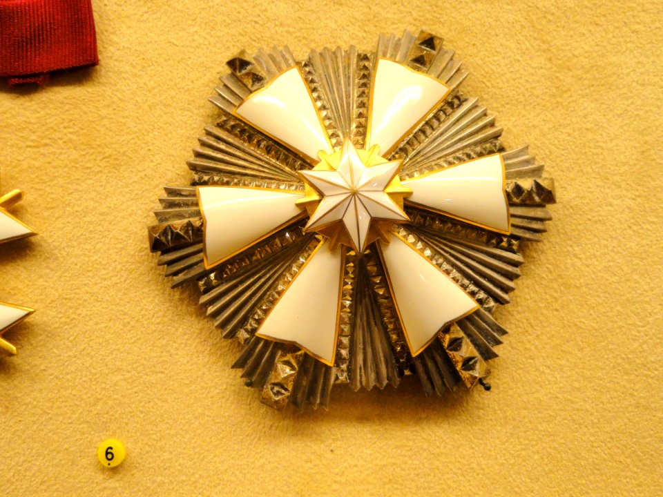 Order of the White Star, 1st class, Estonia, 1928-1940, Minister Bruno Kivikoski - National Museum of Finland - DSC04015