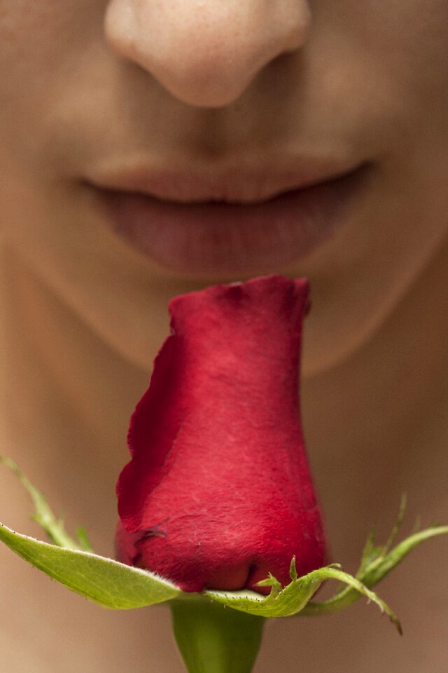 Closeup lips love