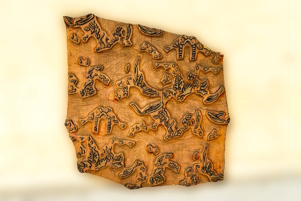 Textile printing fabric old