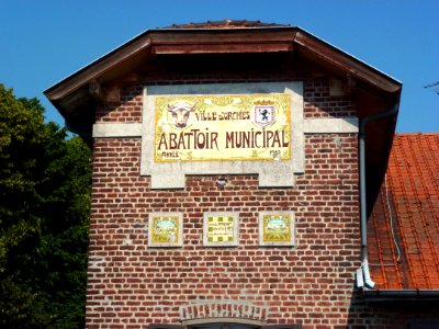 Orchies (Nord, Fr) abattoir communal