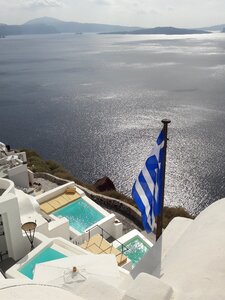 Cyclades mediterranean island