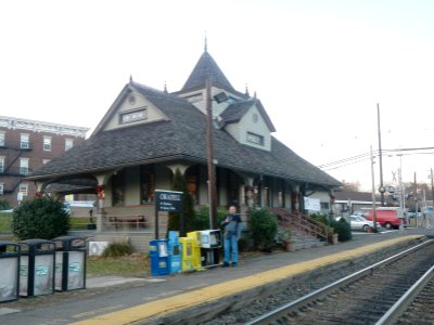 Oradell Erie TNJ depot south dusk dusk jeh photo