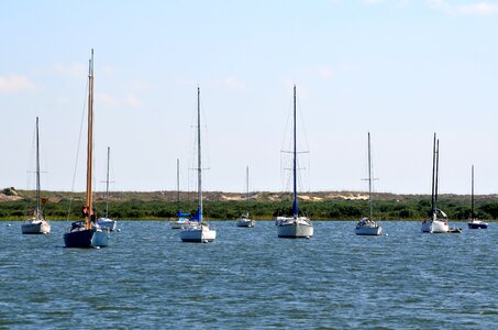 Nature landscape boat