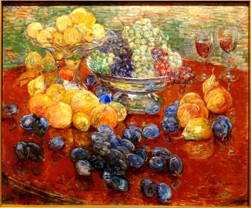 Oregon Still Life by Childe Hassam, 1904, oil on canvas - Portland Art Museum - Portland, Oregon - DSC08729