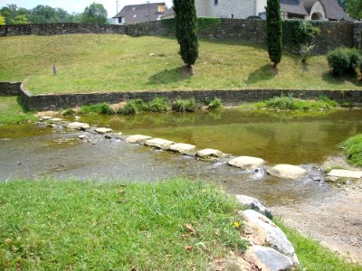 Ordiarp (Pyr-Atl, Fr) un des gués sur l'Arangorena