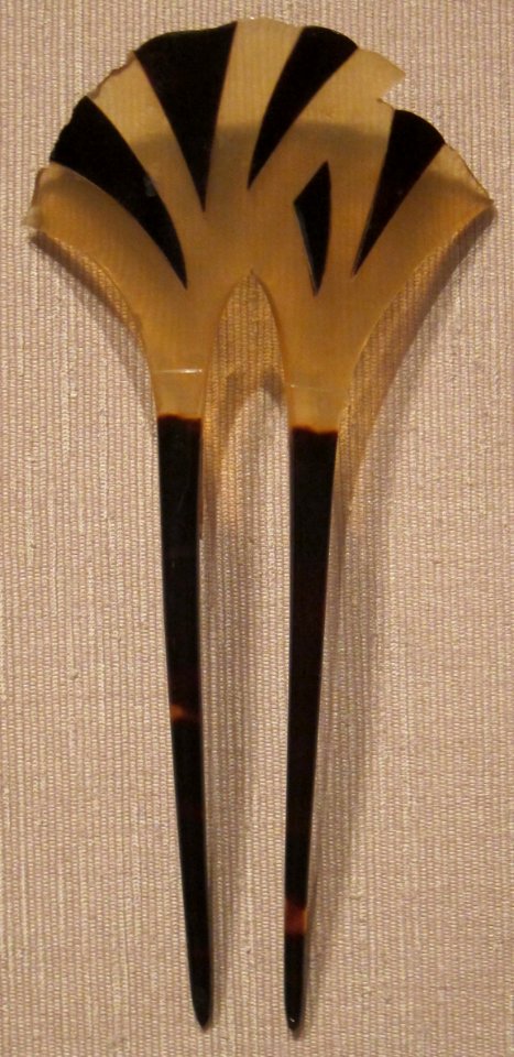 Ornamental Japanese hair pin, tortoiseshell, Edo or Taisho, Honolulu Museum of Art I