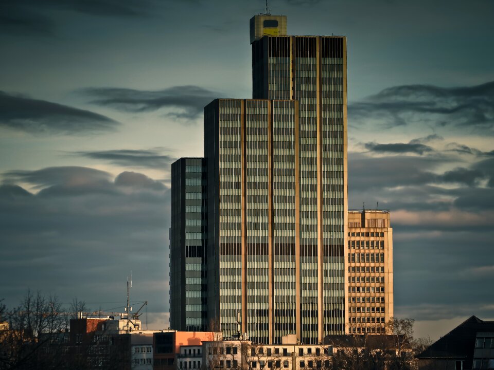 Building facade evening