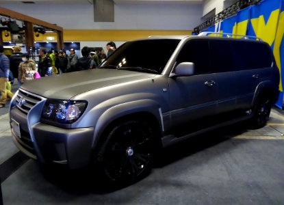 OSAKA AUTO MESSE 2015 (231) - Toyota LAND CRUISER 100 remodelled to stretch limousine by FLEX
