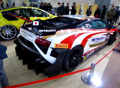 OSAKA AUTO MESSE 2015 (260) - Lamborghini Gallardo Super Trofeo of Lamborghini Osaka for the Lamborghini Blancpain Super Trofeo Asia Series