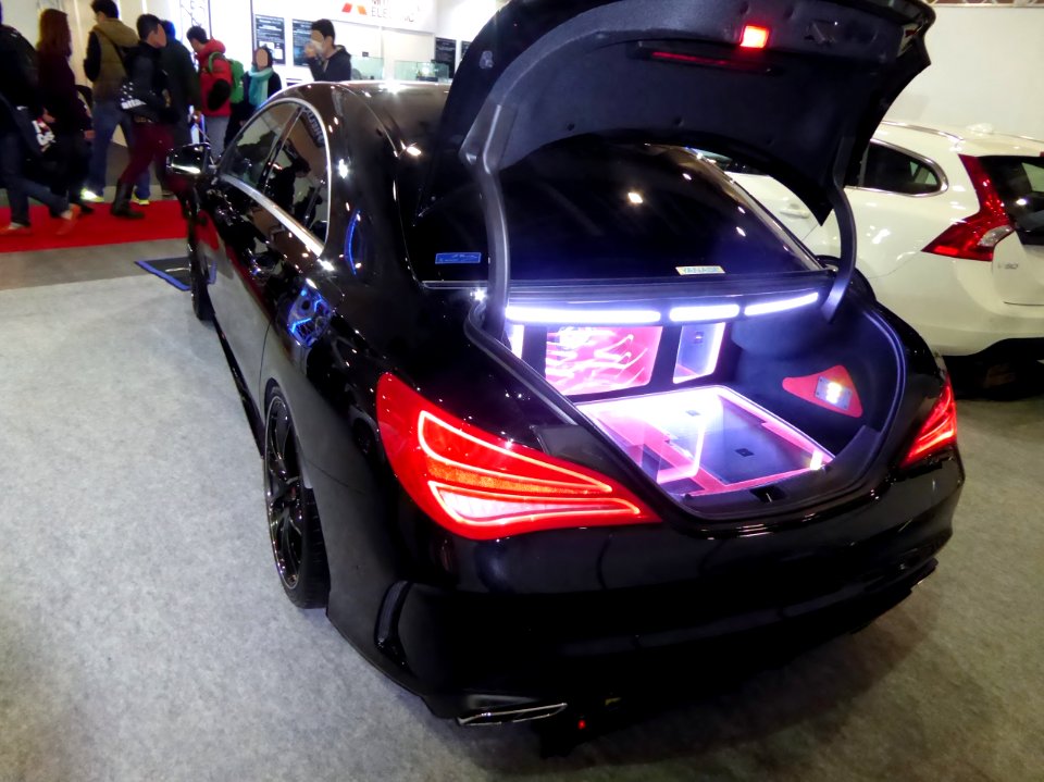 OSAKA AUTO MESSE 2015 (331) - Mercedes-Benz CLA250 (C117) with Sound Station audio