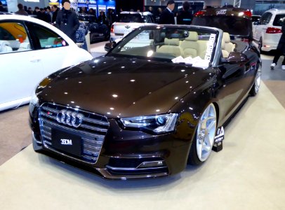 OSAKA AUTO MESSE 2015 (252) - Audi A5 Cabriolet 2.0TFSI quattro with 3SDM wheel