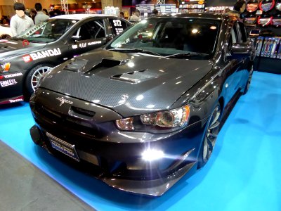 OSAKA AUTO MESSE 2015 (352) - Mitsubishi LANCER EVOLUTION X with HASEPRO MAGICAL CARBON