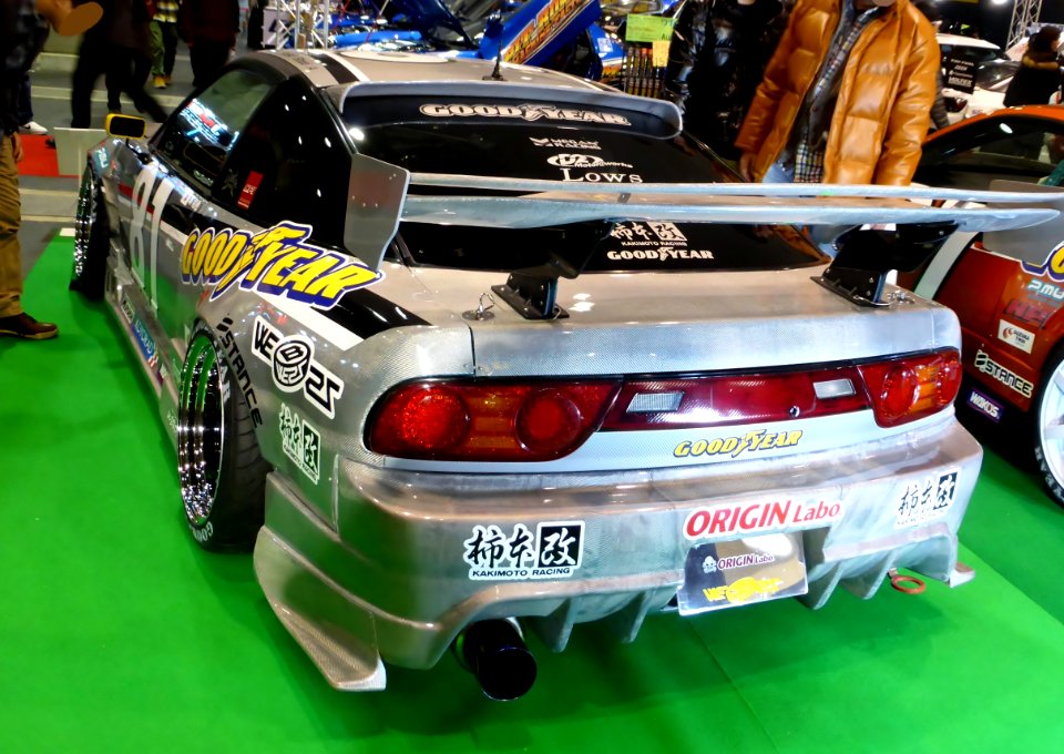 Osaka Auto Messe 2014 (144) GOODYEAR Racing with ORIGIN Labo. 180SX