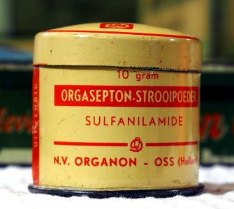 Orgasepton - strooipoeder, NV Organon blikje pic1