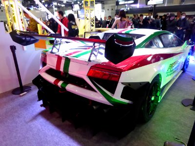 OSAKA AUTO MESSE 2015 (110) - Lamborghini Gallardo GT3 FL2 by Super Car Race Series & Kids Traffic Safety School Projects