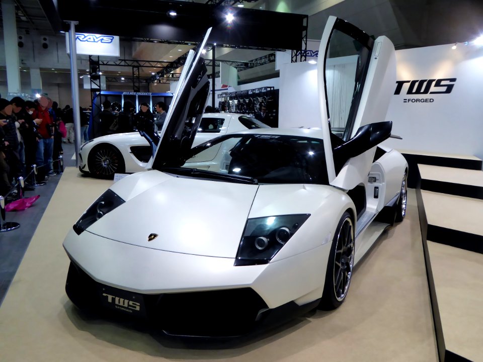 OSAKA AUTO MESSE 2015 (323) - Lamborghini Murciérago LP640 with TWS wheel