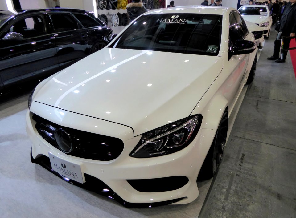 OSAKA AUTO MESSE 2015 (303) - HAMANA benz c wide VOSSEN VLE 1