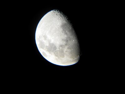 Night sky craters black moon