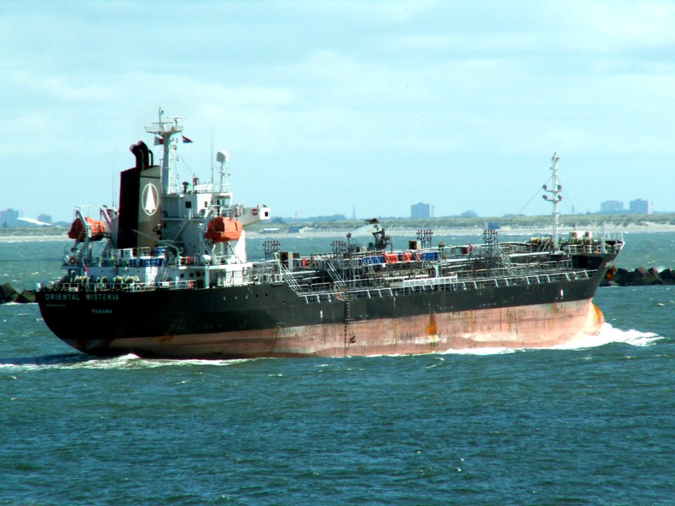 Oriental Wisteria p2 approaching Port of Rotterdam, Holland 10-Aug-2005