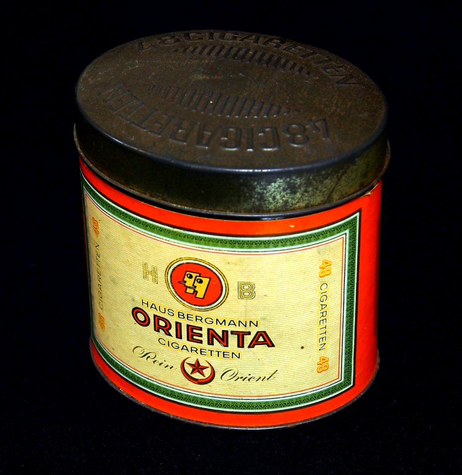 Orienta, Haus Bergmann 48 cigaretten blik, foto3