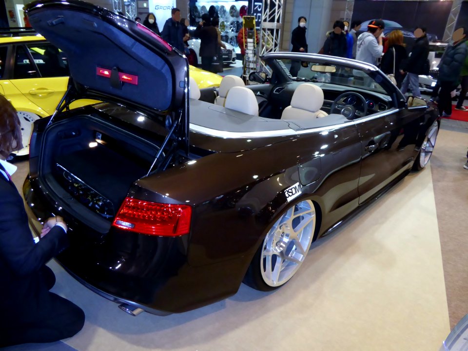 OSAKA AUTO MESSE 2015 (254) - Audi A5 Cabriolet 2.0TFSI quattro with 3SDM wheel