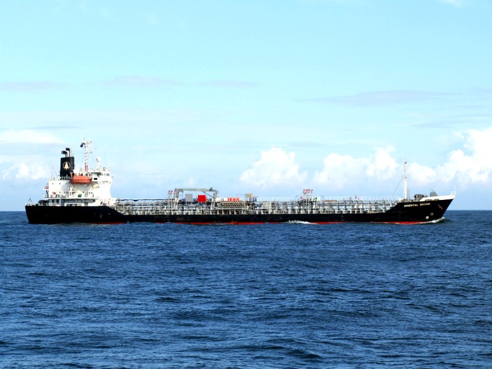 Oriental Orchid p3 approaching Port of Rotterdam, Holland