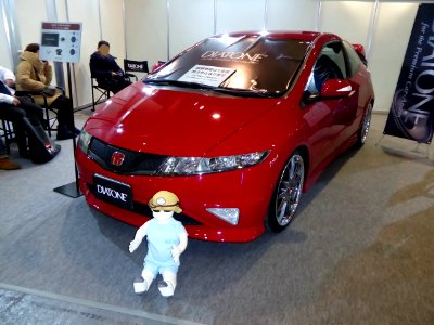 OSAKA AUTO MESSE 2015 (333) - Honda CIVIC TYPE R EURO (FN2) with DIATONE speaker