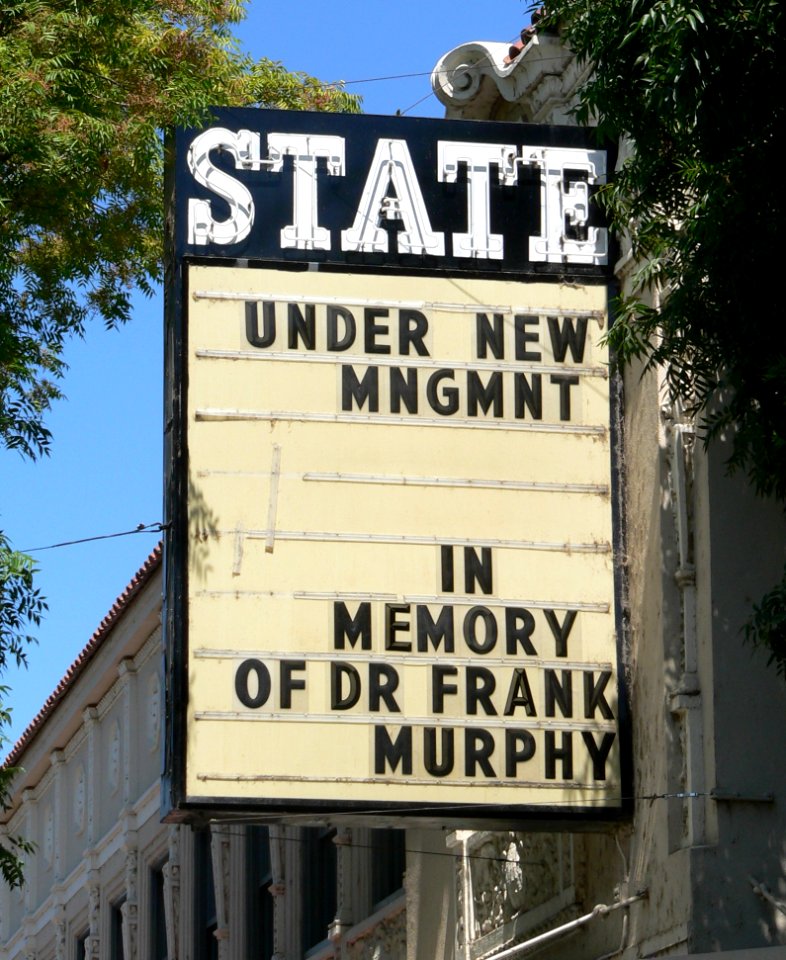 Oroville State Theatre sign 1