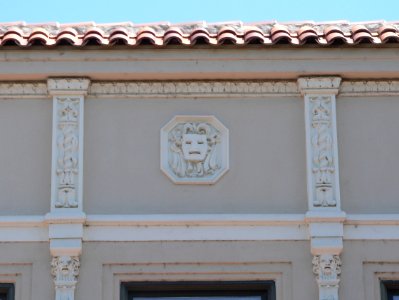 Oroville State Theatre Myers Street side detail 3