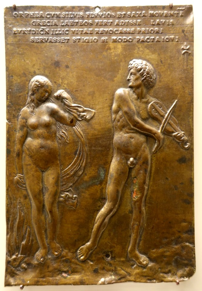 Orpheus and Eurydice by Peter Vischer (1487-1528), Nurnberg, c. 1515, bronze - Bode-Museum - DSC03347