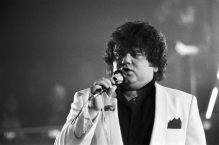 Opnamen in Flint in Amersfoort van programma over zanger Andre Hazes dat de TROS, Bestanddeelnr 931-9553