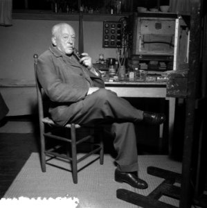 Opnamen schilder Bart van der Leck Onlangs 80 jaar geworden Een van de oprich, Bestanddeelnr 908-1750