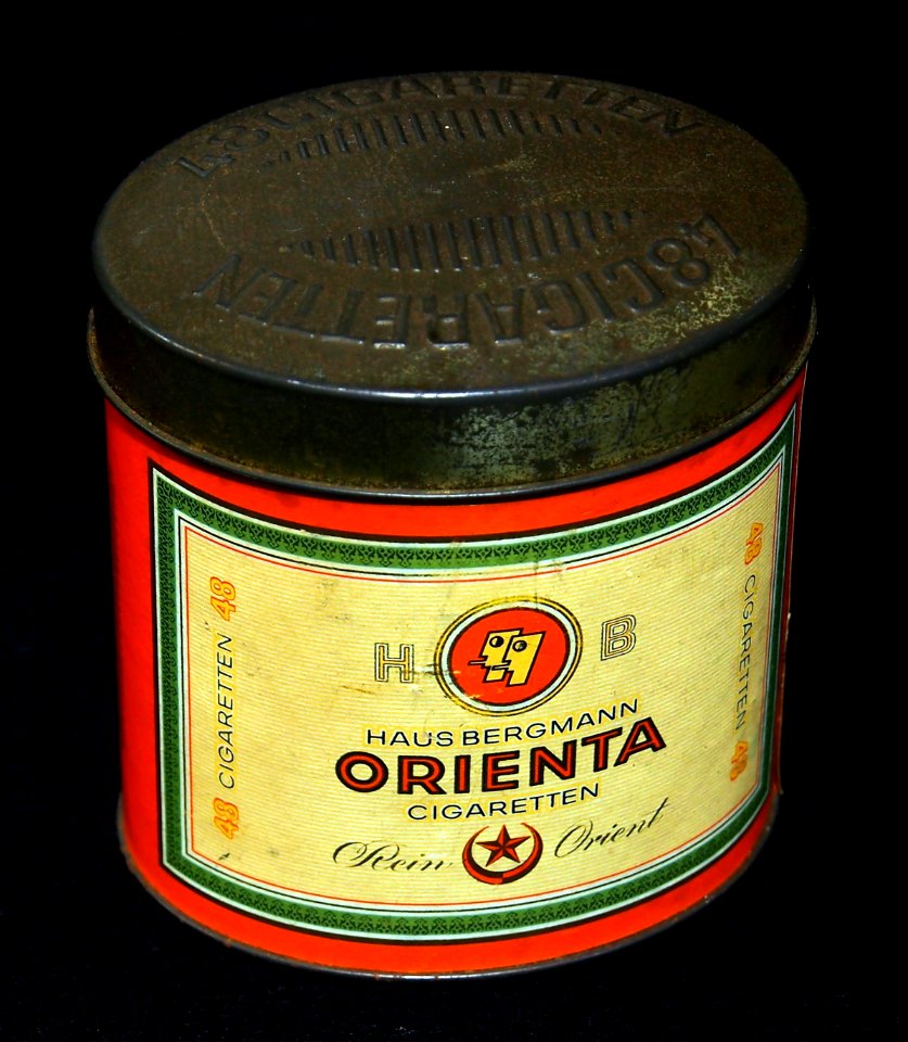 Orienta, Haus Bergmann 48 cigaretten blik, foto4