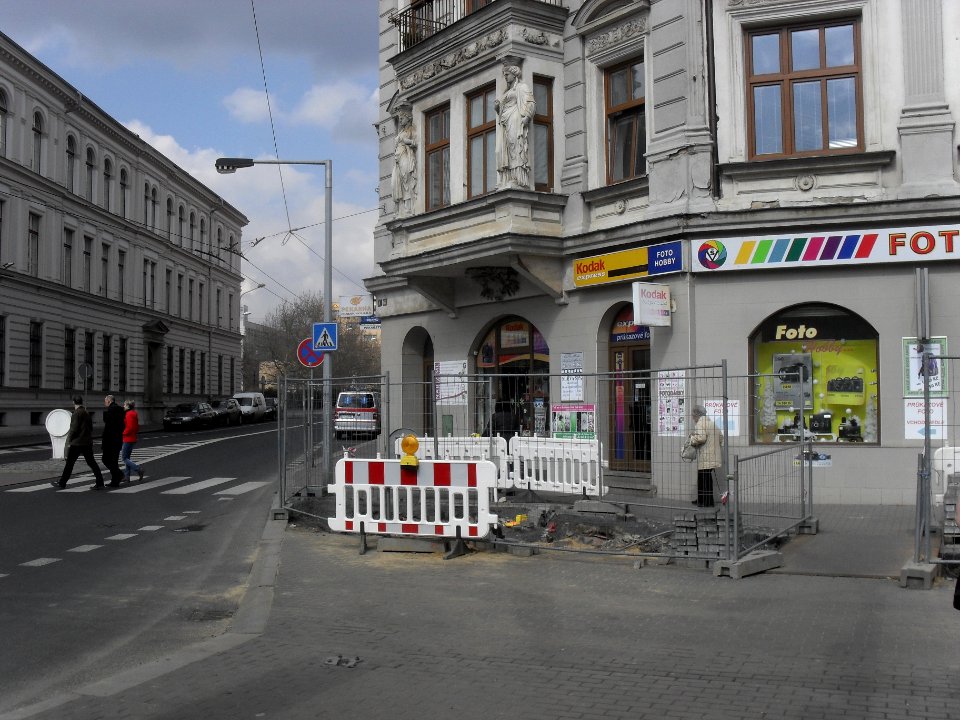 Oprava plynovodu na Lidickem namesti C