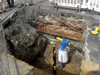 Oprava plynovodu na Lidickem namesti A