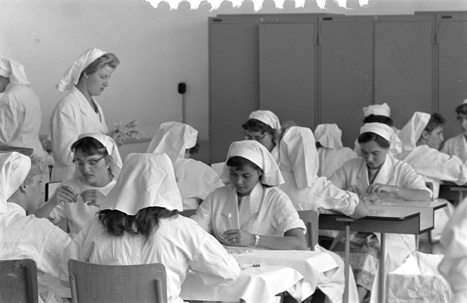 Opnamen in het Centraal laboratorium van de Bloedtransfusiedienst van het Nederl, Bestanddeelnr 910-6262