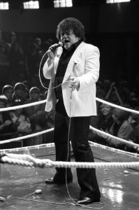 Opnamen in Flint in Amersfoort van programma over zanger Andre Hazes dat de TROS, Bestanddeelnr 931-9550