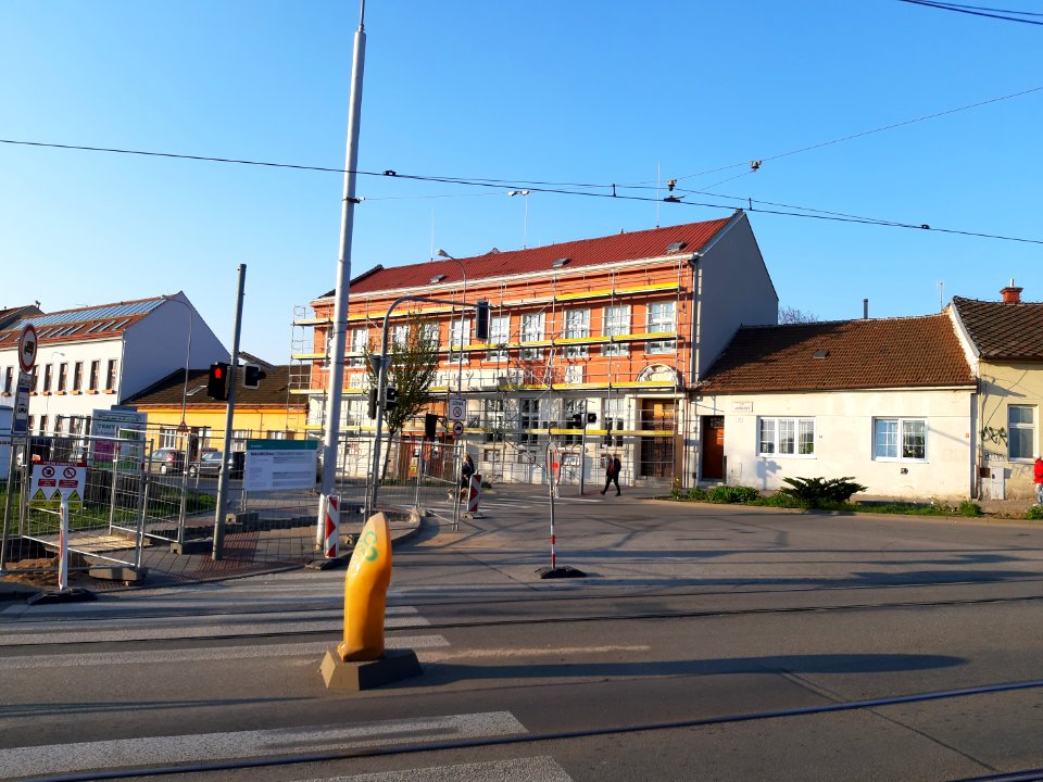 Oprava fasády Dělnického domu