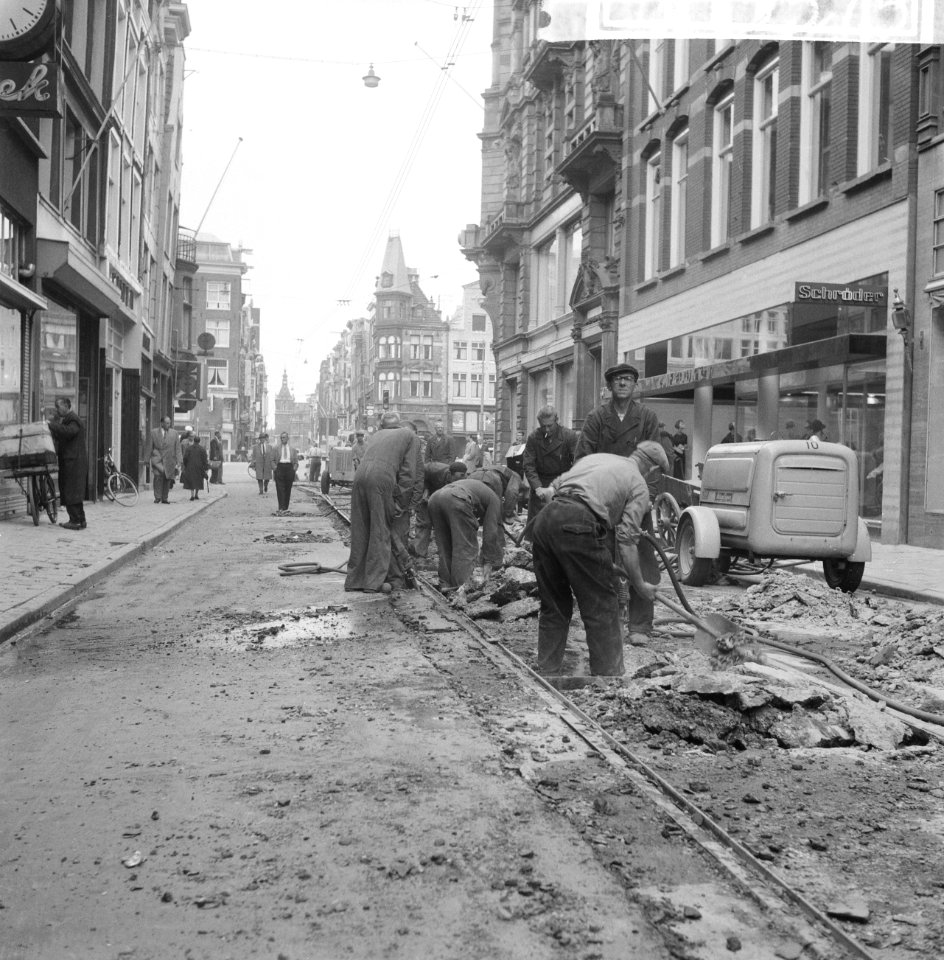 Operatie Leidsestraat gestart, openbreken Leidsestraat, Bestanddeelnr 911-5575